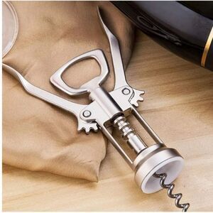 New Stainless Steel Wing Corkscrew Bottle Opener Tool